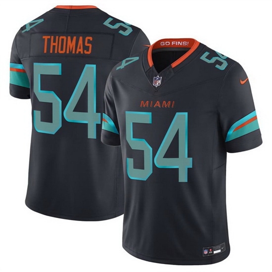 Men Miami Dolphins #54 Thomas Nike 2025 Blue Limited Nike NFL Jersey 001->miami dolphins->NFL Jersey